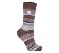 HEAT HOLDERS - Femme Chaudes Polaire Fantaisie Chaussettes Thermiques pour Hiver (37-42 EU, Cabin Fever Brown)
