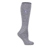 HEAT HOLDERS Femme Chausettes Longues en Laine Mérinos Thermiques | Pour L'Hiver (37-42, Lilas)