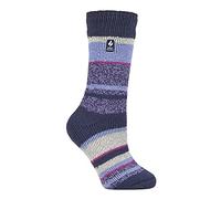 HEAT HOLDERS - Femme Chaussettes Thermiques Anti-Froid Pour Hiver | Epaisses Chaudes Chaussettes (Rose saupoudrée (Provence), 37-42)