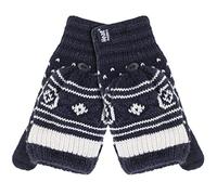 HEAT HOLDERS - Femme Hiver Chauds Polaire Elegant Gants Sans Doigts (One Size, Navy (Stockholm))