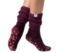 HEAT HOLDERS Femme Lounge Confortable Slouch Chaussettes Paquet de 1 Du vin 37-42