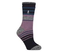 HEAT HOLDERS Femme origine de chaussettes thermiques à 8 dessins, pointure 37-42 eur (FR/ES, Numérique, 37, 42, Taille normale, Taille normale, Bleu marine/Sarcelle foncé)