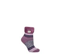 HEAT HOLDERS Femme Sommeil Revers Manchette Chaussettes Paquet de 1 (FR/ES, Numérique, 37, 42, Taille normale, Taille normale, Halda Mûre)