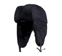 HEAT HOLDERS - Homme Adulte Imperméable Thermique Polaire Hiver Ski Chapka Chapeau de Trappeur (S/M, Black (Trapper))