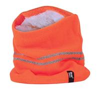 HEAT HOLDERS - Homme Chaud Hiver Travail Néon Reflechissant Cache Cou Écharpe (Taille unique, Hi Vis Orange)