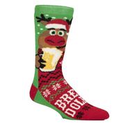 HEAT HOLDERS Homme Chaussettes de Noël Chaussettes Fantaisie Lite | Moelleuses Chaudes Chaussettes Rigolotes Drôle (39-45, Brewdolph)