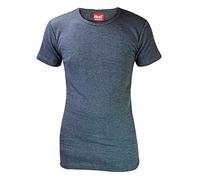 HEAT HOLDERS - Homme Coton sous Vetements Thermqiue Anti Froid Manches Courtes Tshirt (X-Large (44-46" Chest), Charcoal)
