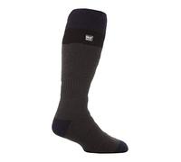 HEAT HOLDERS - Homme Hautes Chaudes Thermique Ski Chaussettes pour Bottes (39/45, Grey/Black)