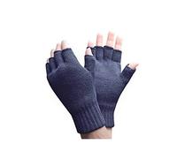 Heat Holders - Homme Hiver Chauds 3.2 TOG Durable Confortable Thermique Gants sans doigts - pour le froid (One size, Navy)