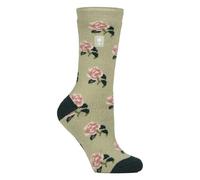 HEAT HOLDERS Lite - Chaussettes Thermique Femme Hiver | Chaussettes Fantaisie Mignonnes Avec Motif Fleurs (37-42, Roses/Sauge)