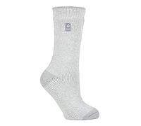HEAT HOLDERS Lite - Femme Couleur Fantaisie Chaussettes Thermiques Pour Hiver (Gris Argent (Venise), 37-40)