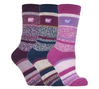 Heat Holders - Lot 3 Paires Chaussettes Thermiques Isolées Femme Hiver
