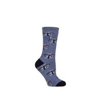 HEAT HOLDERS RHS The Royal Horticultural Society Femme Thermal Chaussettes x RHS 1.6 TOG Lite, Chaud,À motifs, Cadeau pour les jardiniers, 1 Pair Taille 37-42 Papillons Denim 37-42