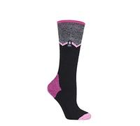 HEAT HOLDERS SOCKSHOP Femme 1.0 TOG Apres Ski Ultra Lite Ski Chaussettes Paquet de 1 (FR/ES, Numérique, 37, 42, Taille normale, Taille normale, Noir Zig Zag)