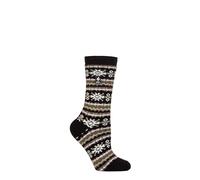 HEAT HOLDERS SOCKSHOP Femme Chaussettes - Nordique Soul Échauffement Chaud Confortable Thermique Chaussettes 1 Paire Taille 37-42 Nordique Noir/Olive