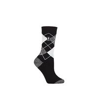 HEAT HOLDERS SOCKSHOP Femmes 1.0 TOG Ultralite Rayures, Argyle & À motifs Chaussettes Paquet de 1 Valletta Argyle Noir/Gris 37-42