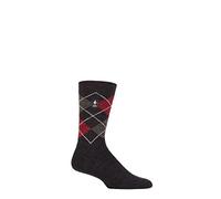 HEAT HOLDERS SOCKSHOP Homme 1.0 TOG Ultralite Rayé, Argyle et à motifs Chaussettes 1 Paire Caracas Argyle Charbon 39-45