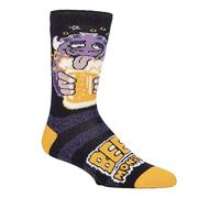HEAT HOLDERS SOCKSHOP Homme Chaussettes - 1.6 TOG 'Lite' Chaud Thermique 'Fun Feet' Nouveauté À motifs Chaussettes Excellente idée cadeau 1 Pack de paires Taille 39-45 Monstre de bière