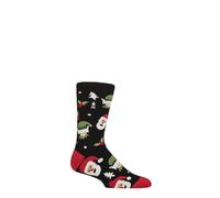 HEAT HOLDERS SOCKSHOP Hommes 1.6 TOG Lite Noël Chaussettes Paquet de 1 (FR/ES, Numérique, 39, 45, Taille normale, Taille normale, Père Noël/Elfe)