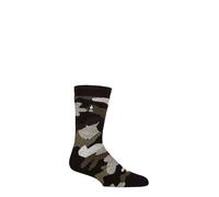 HEAT HOLDERS SOCKSHOP Mens 2.3 TOG À motifs et uni Chaussettes thermiques Paquet de 1 Camo 39-45