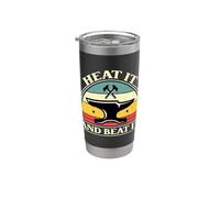 Heat It And Beat It Retro Loves Forger Forger Forger Gobelet isotherme en acier inoxydable double paroi