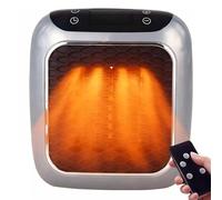 Heat Me Pro Chauffage Mural en Céramique Portable 800 W pour Utilisation en Intérieur avec Télécommande, Chauffage Rapide en 3 Secondes, Élément Chauffant en Céramique Ptc gray