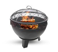 HEAT Outdoor Living Brasero Boble Ø60 - Tonneau à Feu & Foyer pour Le Jardin - en Acier Solide - 60 x 60 x 40 cm