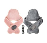 Heat Pad For Neck - USB Powered Vibrating Massager, 3 Level Temperature Control Shoulder Heating Wrap, Portable Muscle Relaxation Device Comfort Support | For Discomfort Muscle
