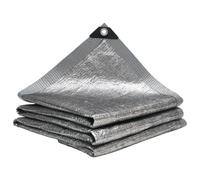 Heat Reflective Sun Shade Cloth - Aluminum Foil Privacy Cover Protector