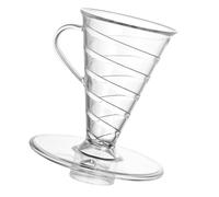 Heat Resistant Coffee Filter Cone Spirals Interior Designs Optimizes Brewing Process Perfect For Beginner Experts Clear Coffee Dripper For Home