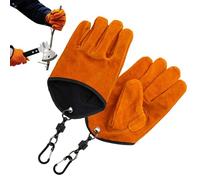 Heat Resistant Gloves, Magnetic Heat Gloves for Cooking, Safe Anti-Slip Oven Mitts for Barbecue Fishing Outdoor Kitchen Fireplace