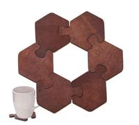 Heat Resistant Hot Pads, Wooden Coasters Set, Flower Shape Coasters, Insulated Mat for Teapots, Elegant Teapot Coasters, Coasters for Restaurants, Outdoor Coasters Set, Coasters for Schools, Hostels C