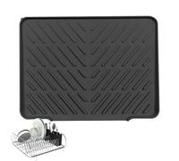 Heat Resistant Silicone Sink Mat for Dish Drying, Quick Drain Counter Pad for Kitchenware and Glassware, Non Slip Utensil Holder for Cooking Tools and Food Prep Accessories