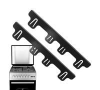 Heat Resistant Stainless Steel Stove Seam Covers | 2-Pack Oven & Counter Side Seam Guards for Kitchen, Stove Top and Counter Gap Filler, Ideal for Home Use and Easy Cleaning