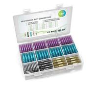 Heat Shrink Butt Connectors, 245Pcs Insulated Waterproof Electrical Wire Connector Kit Automotive Marine Grade Wire Crimp Terminals Butt Splices Assortment, Ideal for Boat, Truck, Stereo[26-10 AWG]