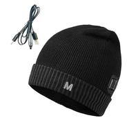 Heated Beanie - Usb Heating Thick Comfortable Winter Hat | Winter Beanie With Earflap For Working Snowboarding Sports Sledding Cycling Traveling Traveling Skiing, Argent