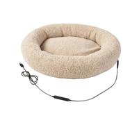Heated Cat Bed - 3 Temp Settings Adjustable 3 Timers Removable Washable | Indoor Cat Bed Heated for Kittens Puppies Dogs Home Living Rom Bedroom Sleepings
