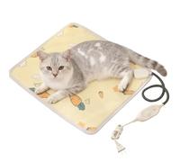 Heated Cat Mat, Thermal Pet Cushion Pad, 15,75x17,72 Inches Electric Warm Bed with Safe Heat Control Design, Soft Insulated Fabric, Winter Comfort Pad, Indoor Outdoor Warmth for Cats and Small Animals