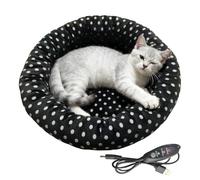 Heated Dog Bed | Pet Warming Calming Mat,Cat Heated Bed - for Indoor Winter Window Bedside Kitten Puppy Bunny Cold Weather