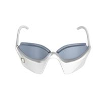 Heated Eye Massager, Eye Glasses Massage Tool, 1.93x2.48x5.98 Inches, Shading Beauty Device, Sleep Mask Heat Vibration, Relieves Fatigue Strain for Relaxation and Comfort (White)