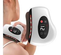 Heated Foot Scraper, 12-Level Adjustable Cordless Muscle Massager Tool, Multifunctional Deep Tissue Scraper for Feet, Legs, Shoulder, Back, Neck, Sports Recovery, Fatigue Relief, and Home Use