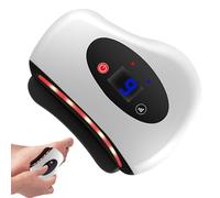 Heated Foot Scraper - 9.5x8cm, 350g ABS 4-in-1 Electric Muscle Massager With Red Light LED | Deep Tissue Vibration Tool For Feet, Legs, Back, Neck, Shoulder, Sports Recovery, Fatigue Relief