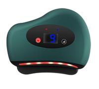 Heated Foot Scraper - 9.5x8cm, 350g ABS 4-in-1 Electric Muscle Massager With Red Light LED | Deep Tissue Vibration Tool For Feet, Legs, Back, Neck, Shoulder, Sports Recovery, Fatigue Relief