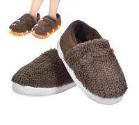 Heated Foot Warmer - Winter Electric Plush Slippers for Men and Women | Soft, Portable Material with Adjustable Heat, Perfect for Indoor Use, Office, School, Home, Cabin, Watching TV, Work, Travel, Ca