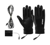 Heated Gloves - Heated Gloves for Men, Heating Windproof Hand Warmer, Winter Glovess for Motorcycle Riding Skiing Hiking Work Outdoor Cold Weather Snow