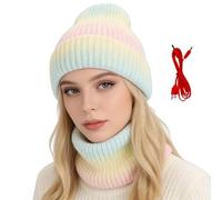 Heated Hat 2-in-1 USB Heated Warm Beanie - Hat and Scarf Set, Soft Comfortable Winter Accessory, Ideal for Men Women Outdoor Activities, Skiing Cycling Commuting Travel Business Morning Runs, Durable