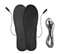 Heated Insoles, USB-Powered Plush Foot Warmers, Washable & Reusable Design, Rechargeable Electric Thermal Insoles, Adjustable Heat Settings, Perfect for Hiking, Skiing & Camping