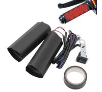 Heated Motorcycle Grips,1 Pair Convenient Hot 12V Warmer - Easy to Carry Temperature Heating Handle | Adaptive for Travel Driving Outdoor Cold-Weather Winter Home Men Women