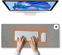 Heated Mouse Pad,Hot Desk Mat,80 x 30 cm Heated Desk Mat with 4 Hours Automatic Off,Extended Mouse Mat for the Office