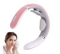 Heated Neck Relaxer - 15x14.5x4cm ABS Wireless Massager, Smart Electrode Pads, Rechargeable Comfort Device | Body Tool for Women Grandmother Grandfather, Neck Tension, Home Spa